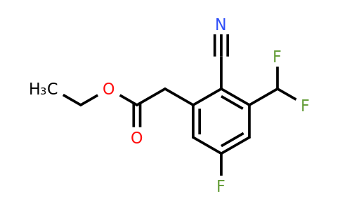 1807160-42-4 | Ethyl 2-cyano-3-difluoromethyl-5-fluorophenylacetate
