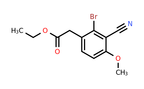 1807164-73-3 | Ethyl 2-bromo-3-cyano-4-methoxyphenylacetate