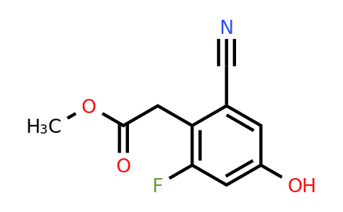 1807172-78-6 | Methyl 2-cyano-6-fluoro-4-hydroxyphenylacetate