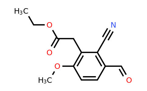 1807180-56-8 | 2-ciano-3-formil-6-metoxifenilacetato de etilo