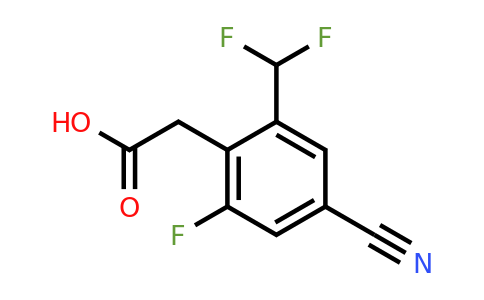 1807196-20-8 | 4-Cyano-2-difluoromethyl-6-fluorophenylacetic acid