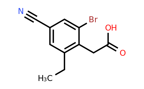 1807214-70-5 | 2-Bromo-4-cyano-6-ethylphenylacetic acid