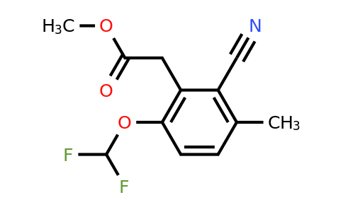 1807218-48-9 | Methyl 2-cyano-6-difluoromethoxy-3-methylphenylacetate