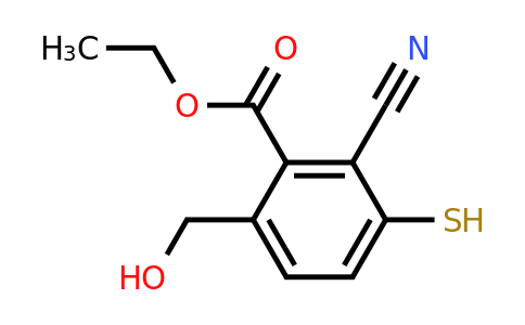 1807237-58-6 | Ethyl 2-cyano-6-hydroxymethyl-3-mercaptobenzoate
