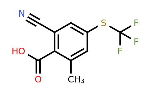1807247-36-4 | 2-Cyano-6-methyl-4-(trifluoromethylthio)benzoic acid
