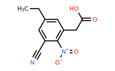 1807261-36-4 | 3-Cyano-5-ethyl-2-nitrophenylacetic acid
