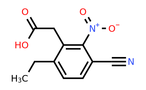 1807261-45-5 | 3-Cyano-6-ethyl-2-nitrophenylacetic acid