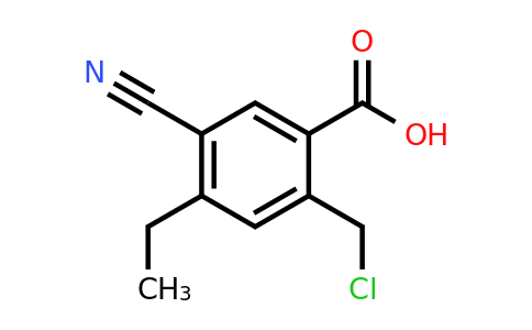 1807267-02-2 | 2-Chloromethyl-5-cyano-4-ethylbenzoic acid