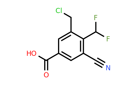 1807268-58-1 | 3-Chloromethyl-5-cyano-4-(difluoromethyl)benzoic acid