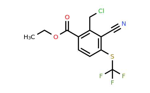 1807272-84-9 | Ethyl 2-chloromethyl-3-cyano-4-(trifluoromethylthio)benzoate