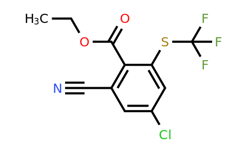 1807281-23-7 | Ethyl 4-chloro-2-cyano-6-(trifluoromethylthio)benzoate