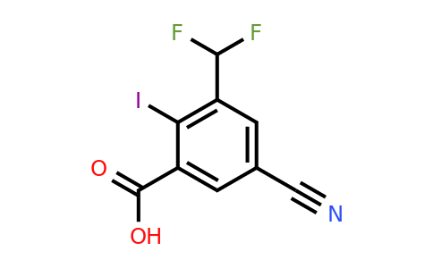 1807298-58-3 | Ácido 5-ciano-3-difluorometil-2-yodobenzoico