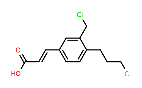 1807354-07-9 | 3-(Chloromethyl)-4-(3-chloropropyl)cinnamic acid