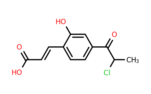 1807367-39-0 | 4-(2-Chloropropanoyl)-2-hydroxycinnamic acid