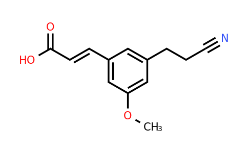 1807369-67-0 | 3-(2-Cyanoethyl)-5-methoxycinnamic acid