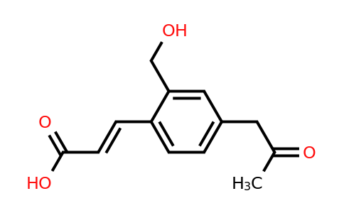 1807384-08-2 | 2-(Hydroxymethyl)-4-(2-oxopropyl)cinnamic acid
