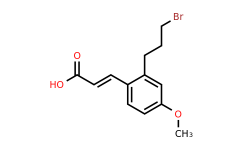 1807388-54-0 | 2-(3-Bromopropyl)-4-methoxycinnamic acid