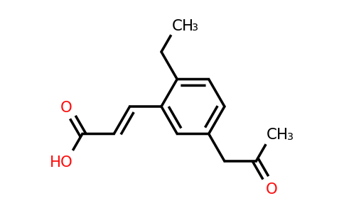 1807408-31-6 | 2-Ethyl-5-(2-oxopropyl)cinnamic acid