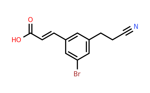 1807413-22-4 | 3-Bromo-5-(2-cyanoethyl)cinnamic acid