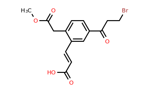 1807426-74-9 | Methyl 4-(3-bromopropanoyl)-2-(2-carboxyvinyl)phenylacetate