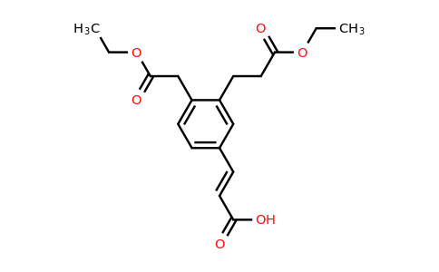 1807428-75-6 | Ethyl 4-(2-carboxyvinyl)-2-(3-ethoxy-3-oxopropyl)phenylacetate