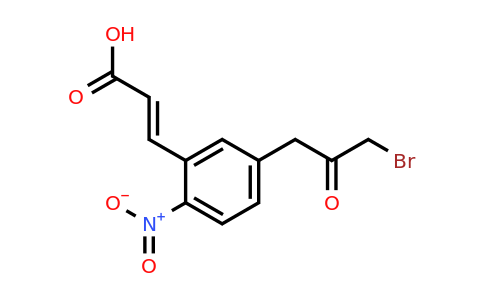 1807431-98-6 | 5-(3-Bromo-2-oxopropyl)-2-nitrocinnamic acid