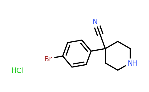 1809152-76-8 | 4-(4-bromophenyl)piperidine-4-carbonitrile hydrochloride