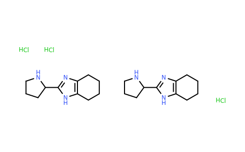 1820673-67-3 | 2-(Pyrrolidin-2-yl)-4,5,6,7-tetrahydro-1H-benzo[d]imidazole sesquihydrochloride