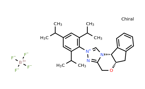 1827720-97-7 | 4H,6H-Indeno[2,1-b][1,2,4]triazolo[4,3-d][1,4]oxazinium, 5a,10b-dihydro-2-[2,4,6-tris(1-methylethyl)phenyl]-, (5aS,10bR)-, tetrafluoroborate(1-) (1:1)