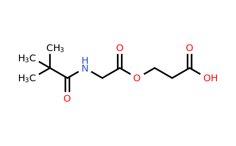 1878761-62-6 | 3-{[2-(2,2-dimethylpropanamido)acetyl]oxy}propanoic acid