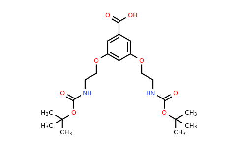 187960-74-3 | 3,5-Bis(2-((tert-butoxycarbonyl)amino)ethoxy)benzoic acid