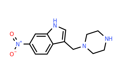 1951444-79-3 | 6-Nitro-3-(piperazin-1-ylmethyl)-1H-indole