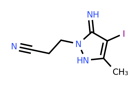 1955558-18-5 | 3-(5-Imino-4-iodo-3-methyl-2,5-dihydro-1H-pyrazol-1-yl)propanenitrile