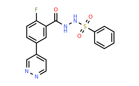 2055397-88-9 | N'-(2-Fluoro-5-(pyridazin-4-yl)benzoyl)benzenesulfonohydrazide
