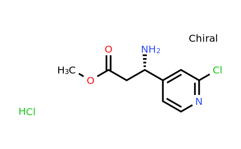 2059909-32-7 | Methyl (3S)-3-amino-3-(2-chloropyridin-4-yl)propanoate hydrochloride