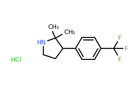 2059935-66-7 | 2,2-Dimethyl-3-[4-(trifluoromethyl)phenyl]pyrrolidine hydrochloride