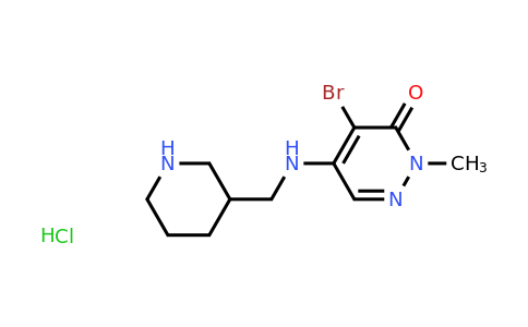 2059948-38-6 | 4-Bromo-2-methyl-5-{[(piperidin-3-yl)methyl]amino}-2,3-dihydropyridazin-3-one hydrochloride
