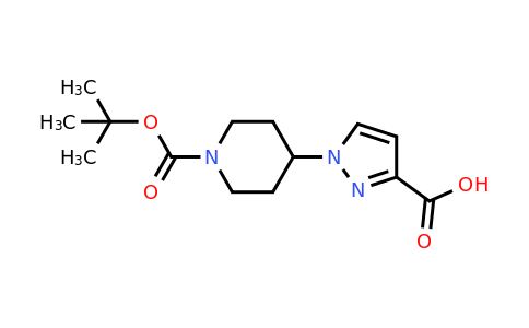 2059970-37-3 | 1-(1-(tert-Butoxycarbonyl)piperidin-4-yl)-1h-pyrazole-3-carboxylic acid