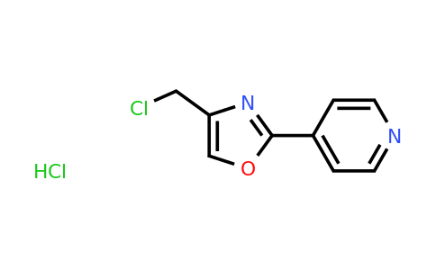 2059976-14-4 | 4-[4-(Chloromethyl)-1,3-oxazol-2-yl]pyridine hydrochloride