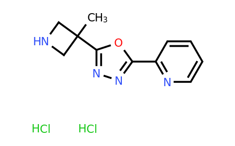 2060030-45-5 | 2-[5-(3-Methylazetidin-3-yl)-1,3,4-oxadiazol-2-yl]pyridine dihydrochloride