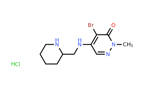 2060031-55-0 | 4-Bromo-2-methyl-5-{[(piperidin-2-yl)methyl]amino}-2,3-dihydropyridazin-3-one hydrochloride