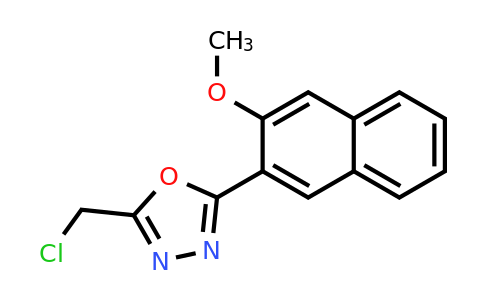 2060033-41-0 | 2-(Chloromethyl)-5-(3-methoxynaphthalen-2-yl)-1,3,4-oxadiazole
