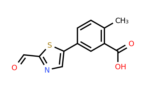 2060063-27-4 | 5-(2-Formyl-1,3-thiazol-5-yl)-2-methylbenzoic acid