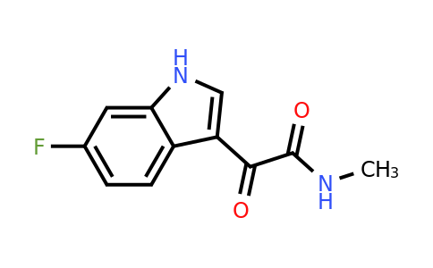 2089257-38-3 | 2-(6-Fluoro-1H-indol-3-yl)-N-methyl-2-oxoacetamide