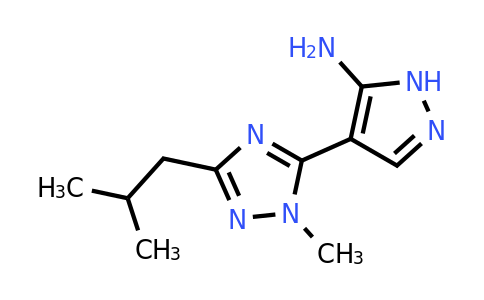 2092451-89-1 | 4-(3-Isobutyl-1-methyl-1h-1,2,4-triazol-5-yl)-1h-pyrazol-5-amine