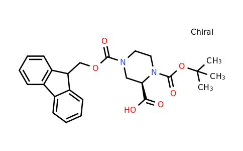 209593-18-0 | (2R)-4-(9H-fluoren-9-ylmethoxycarbonyl)-1-[(2-methylpropan-2-yl)oxycarbonyl]piperazine-2-carboxylic acid
