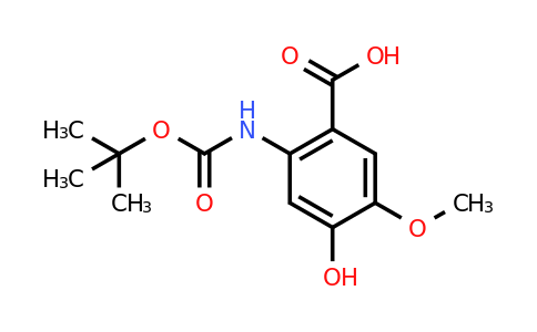 2098082-77-8 | ácido 2-((terc-butoxicarbonil)amino)-4-hidroxi-5-metoxibenzoico