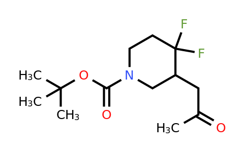2101206-55-5 | tert-butyl 4,4-difluoro-3-(2-oxopropyl)piperidine-1-carboxylate