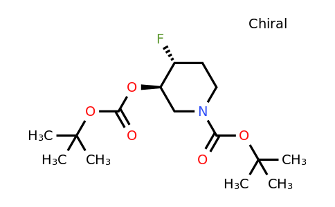 2101206-65-7 | rel-(3R,4R)-tert-Butyl 3-((tert-butoxycarbonyl)oxy)-4-fluoropiperidine-1-carboxylate