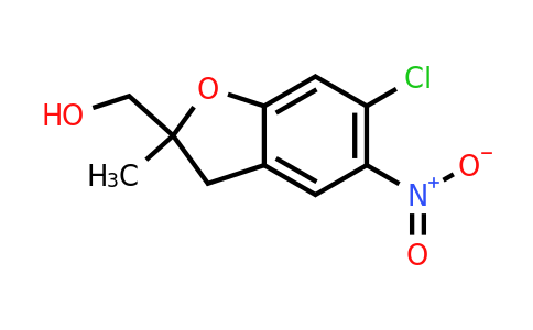 (6-Chloro-2-methyl-5-nitro-2,3-dihydrobenzofuran-2-yl)methanol